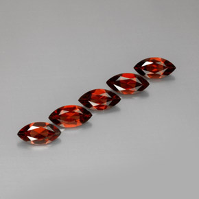 Gemas de granate almandino rojo natural de  ct, marquesa, VS
