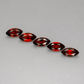 Gemas de granate almandino rojo natural de  ct, marquesa, VS