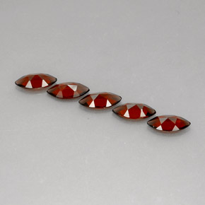 Gemas de granate almandino rojo natural de  ct, marquesa, VS