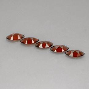 Gemas de granate almandino rojo natural de  ct, marquesa, VS