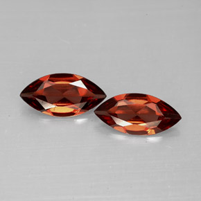 Gemas de granate almandino rojo natural de  ct, marquesa, VVS-VS
