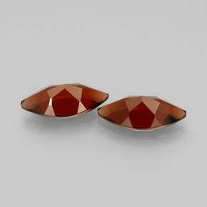 Gemas de granate almandino Rojo oscuro natural de  ct, Marquesa, VS