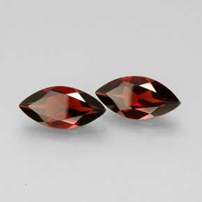 Gemas de granate almandino rojo natural de  ct, marquesa, VS