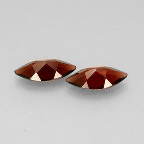 Gemas de granate almandino rojo natural de  ct, marquesa, VS