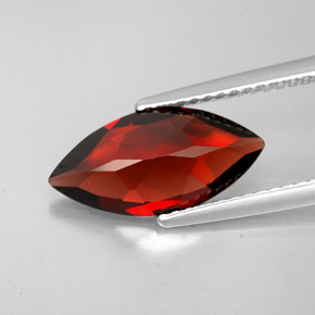 granate almandino Rojo oscuro natural de 2.78 ct, Marquesa, VS