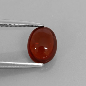 Granate almandino rojo natural de 1,27 ct, transparente, transparente / translúcido