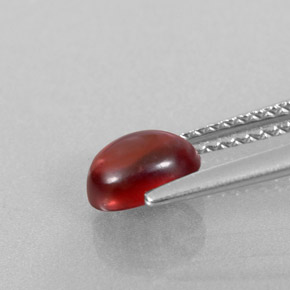 Granate almandino rojo natural de 1,15 ct, transparente, transparente / translúcido