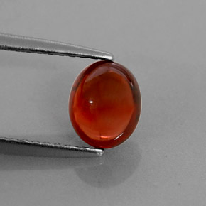 Granate almandino rojo natural de 1,49 ct, transparente, transparente / translúcido