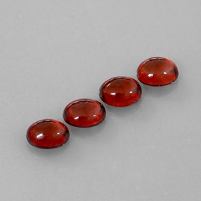 Gemas de granate almandino rojo natural de  ct, transparente, transparente / translúcido