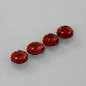 Gemas de granate almandino rojo natural de  ct, transparente, transparente / translúcido