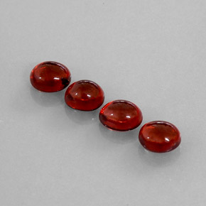Gemas de granate almandino rojo natural de  ct, transparente, transparente / translúcido