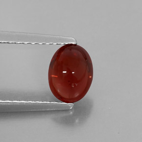 Granate almandino rojo natural de 1,28 ct, transparente, transparente / translúcido