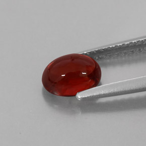 Granate almandino rojo natural de 1,28 ct, transparente, transparente / translúcido