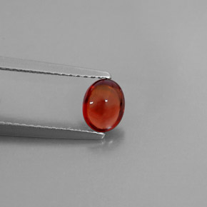 Granate almandino rojo natural de 0,90 ct, transparente, transparente / translúcido