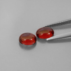 Gemas de granate almandino rojo natural de  ct, transparente, transparente / translúcido