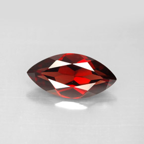 Granate almandino rojo oscuro natural de 3,10 ct, marquesa, VVS-VS