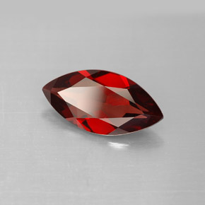 Granate almandino rojo natural de 2,73 ct, marquesa, VVS-VS