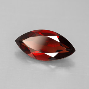 granate almandino Rojo oscuro natural de 3.06 ct, Marquesa, VS