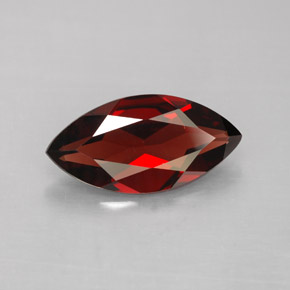 granate almandino Rojo oscuro natural de 2.84 ct, Marquesa, VS