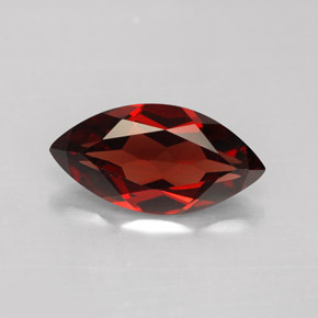 granate almandino Roja natural de 2.87 ct, Marquesa, VS