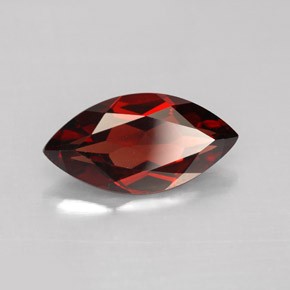 granate almandino Roja natural de 2.87 ct, Marquesa, VS