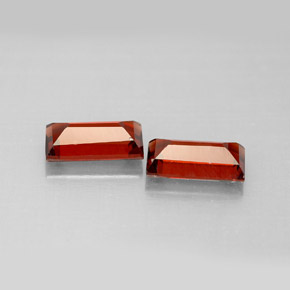 Gemas de granate almandino rojo intenso natural de  ct, baguette, VVS-VS