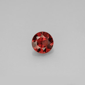 Granate almandino rojo natural de 0,96 ct, corte redondo, VS