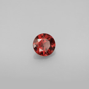 Granate almandino rojo natural de 0,96 ct, corte redondo, VS