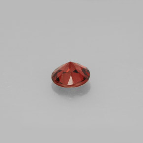 Granate almandino rojo natural de 0,96 ct, corte redondo, VS
