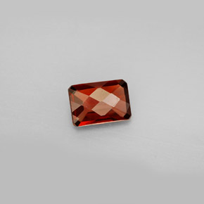 Granate almandino rojo natural de 1,03 ct, corte esmeralda, VS