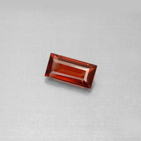 Granate almandino rojo natural de 1,10 ct, baguette, VS