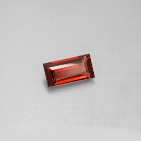 Granate almandino rojo natural de 1,10 ct, baguette, VS