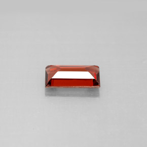 Granate almandino rojo natural de 1,10 ct, baguette, VS
