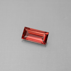 granate almandino Roja natural de 0.86 ct, Corte Baguette, VS