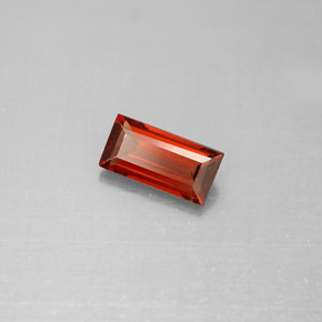 Granate almandino rojo natural de 1,00 ct, baguette, VS