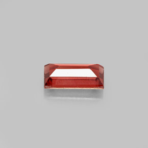 granate almandino Roja Anaranjada natural de 1.17 ct, Corte Baguette, VS