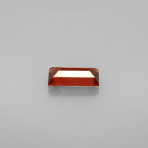 granate almandino Roja Anaranjada natural de 1.01 ct, Corte Baguette, VS