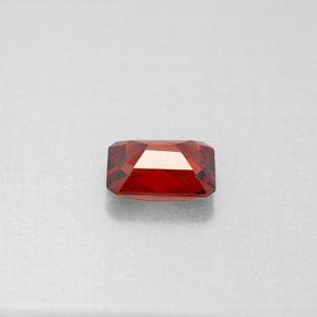 Granate almandino rojo natural de 1,06 ct, corte esmeralda, VVS-VS
