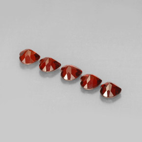 Gemas de granate almandino rojo natural de  ct, forma de corazón, VVS-VS