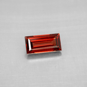 Granate almandino rojo natural de 1,18 ct, baguette, VVS-VS