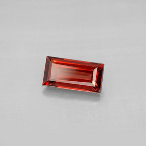 Granate almandino rojo natural de 1,18 ct, baguette, VVS-VS