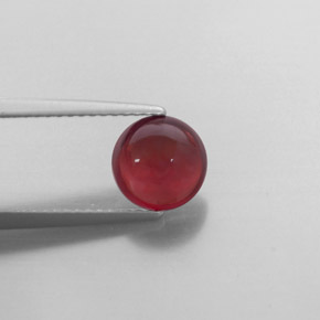 Granate almandino rojo natural de 2,08 ct, transparente, transparente / translúcido