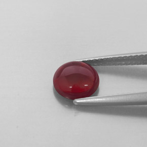 Granate almandino rojo natural de 1,68 ct, transparente, transparente / translúcido