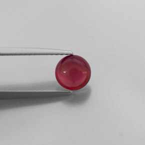Granate almandino rojo natural de 1,40 ct, transparente, transparente / translúcido