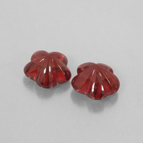 Gemas de granate almandino rojo natural de  ct, transparente, transparente / translúcido