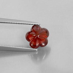Granate almandino rojo natural de 3,15 ct, transparente, transparente / translúcido