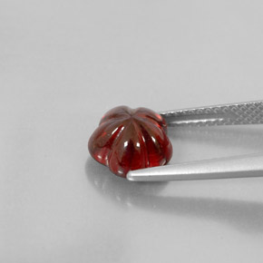 Granate almandino rojo natural de 3,15 ct, transparente, transparente / translúcido
