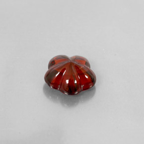granate almandino Rojo oscuro natural de 3.36 ct, Transparente, Transparente / Translúcido