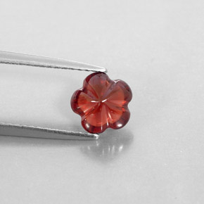 Granate almandino rojo natural de 1,83 ct, transparente, transparente / translúcido
