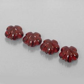 Gemas de granate almandino rojo natural de  ct, transparente, transparente / translúcido